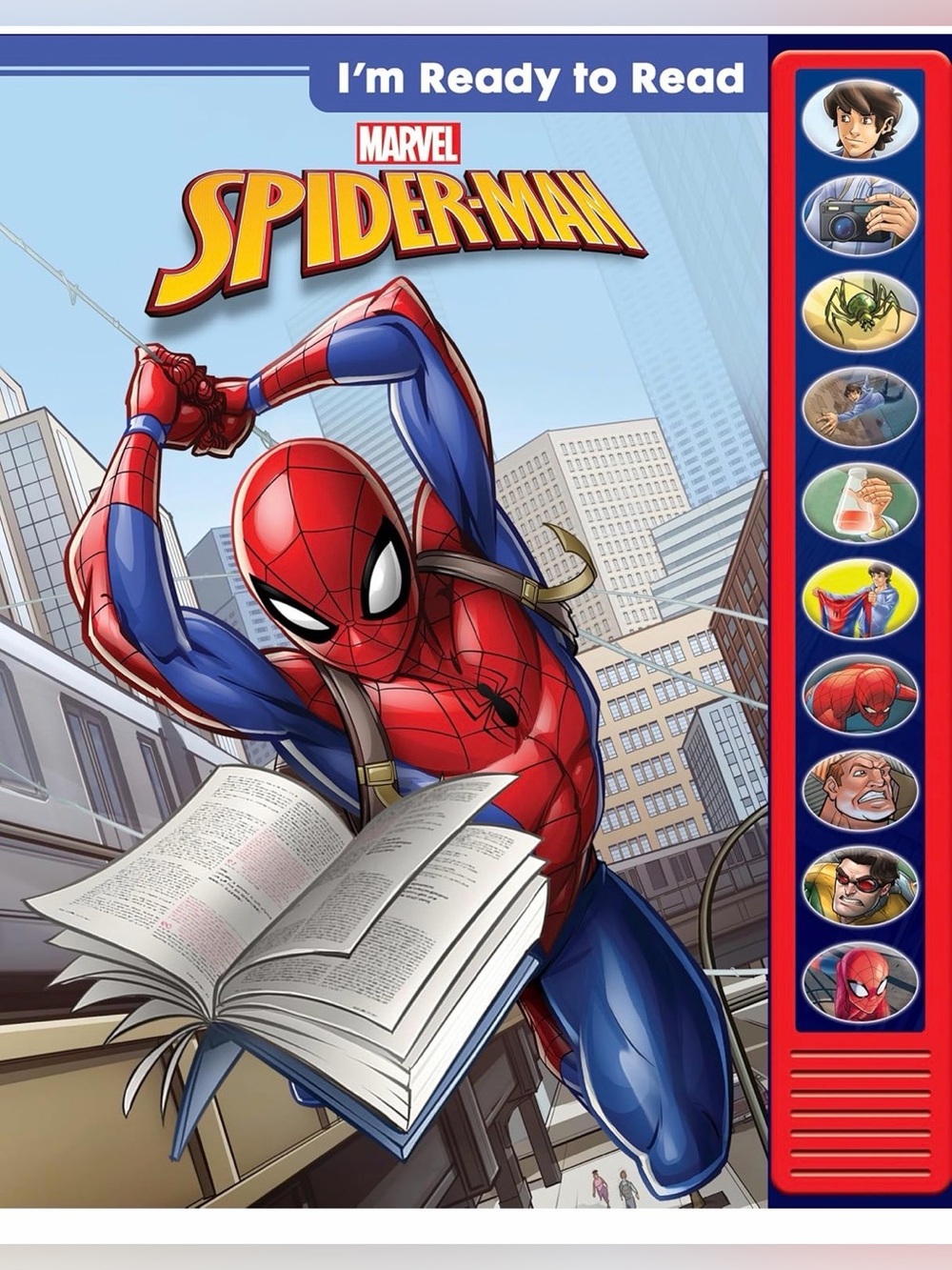 Marvel Spider-Man Read-Along Book - Red, Blue